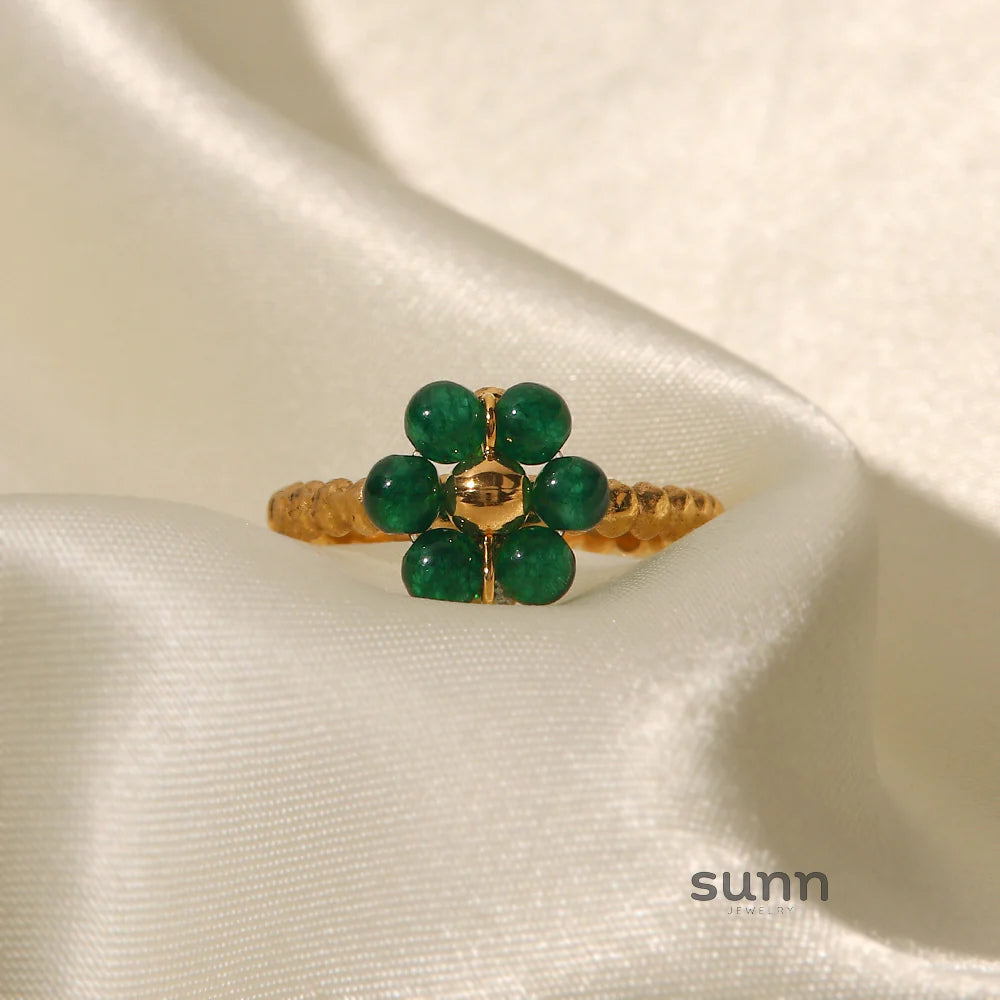 Seneca Sunflower Stone Ring