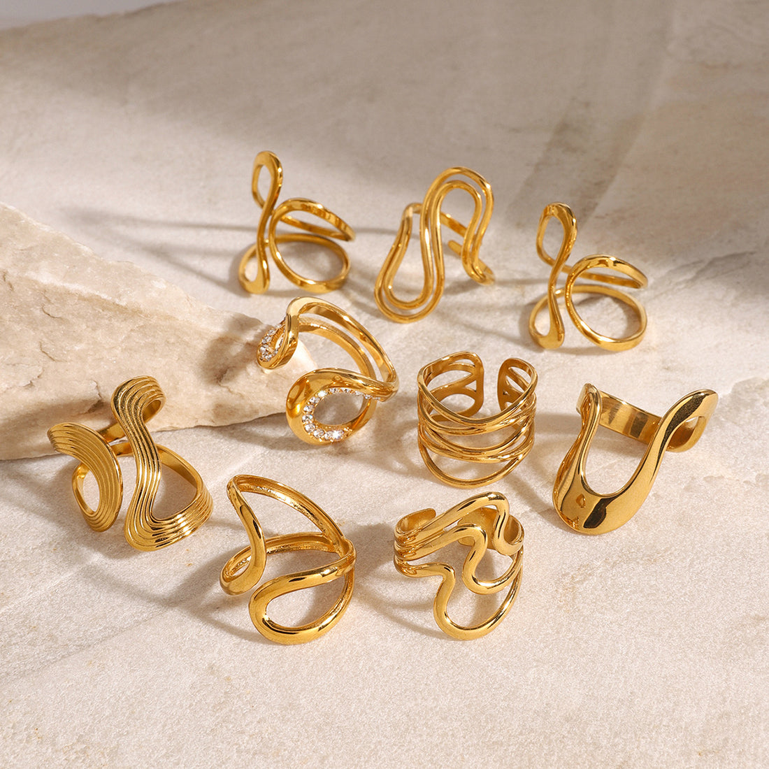 Sephora Statement Ring Bracelet Set [1F75J80K]