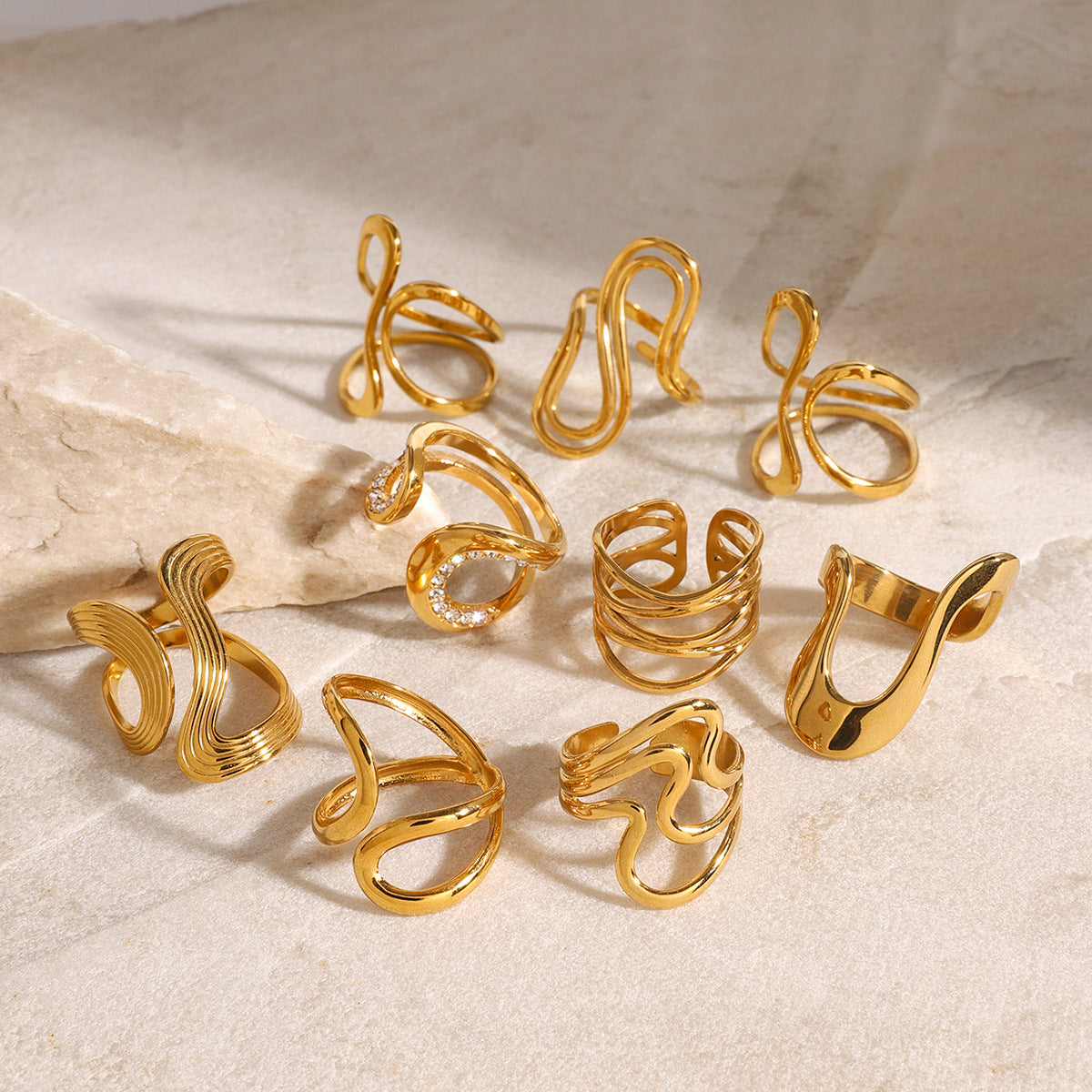 Sephora Statement Ring Bracelet Set [1F75J80K]