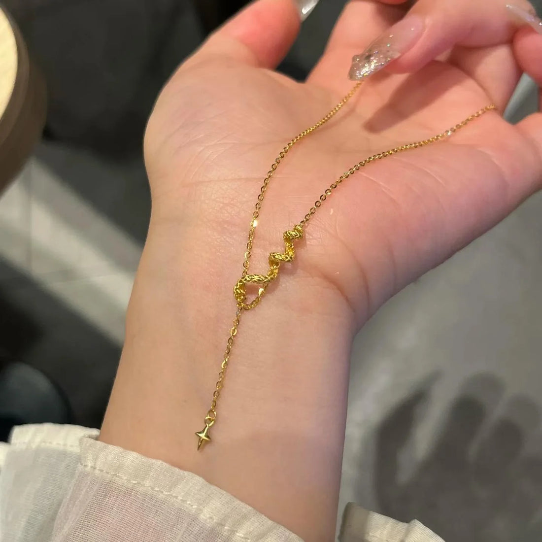 Serayah Golden Serpent Necklace