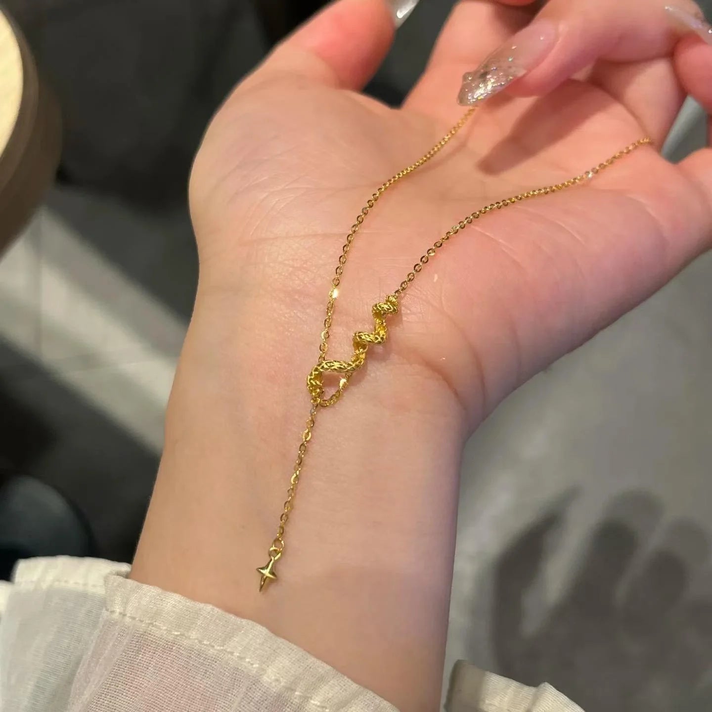 Serayah Golden Serpent Necklace