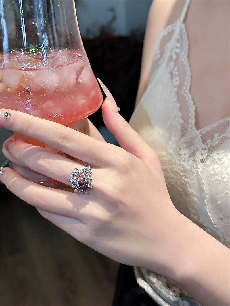 Serayah Zircon Floral Ring [K9371MB2]