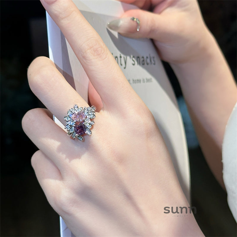 Serayah Zircon Floral Ring [J4FEZE17]