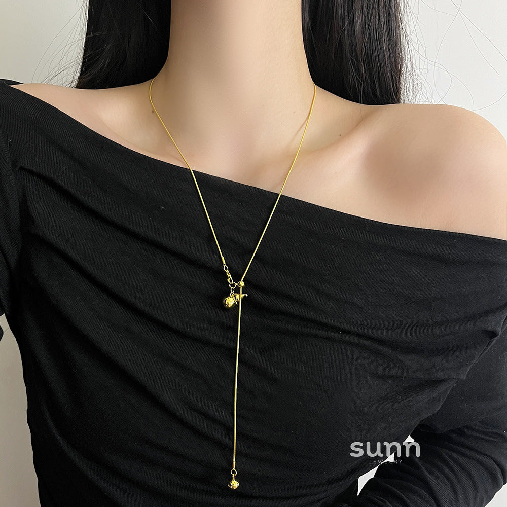 Sereen Metal Gourd Necklace [DZFUAAY3]
