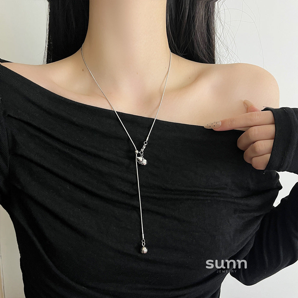 Sereen Metal Gourd Necklace [X6551MR2]