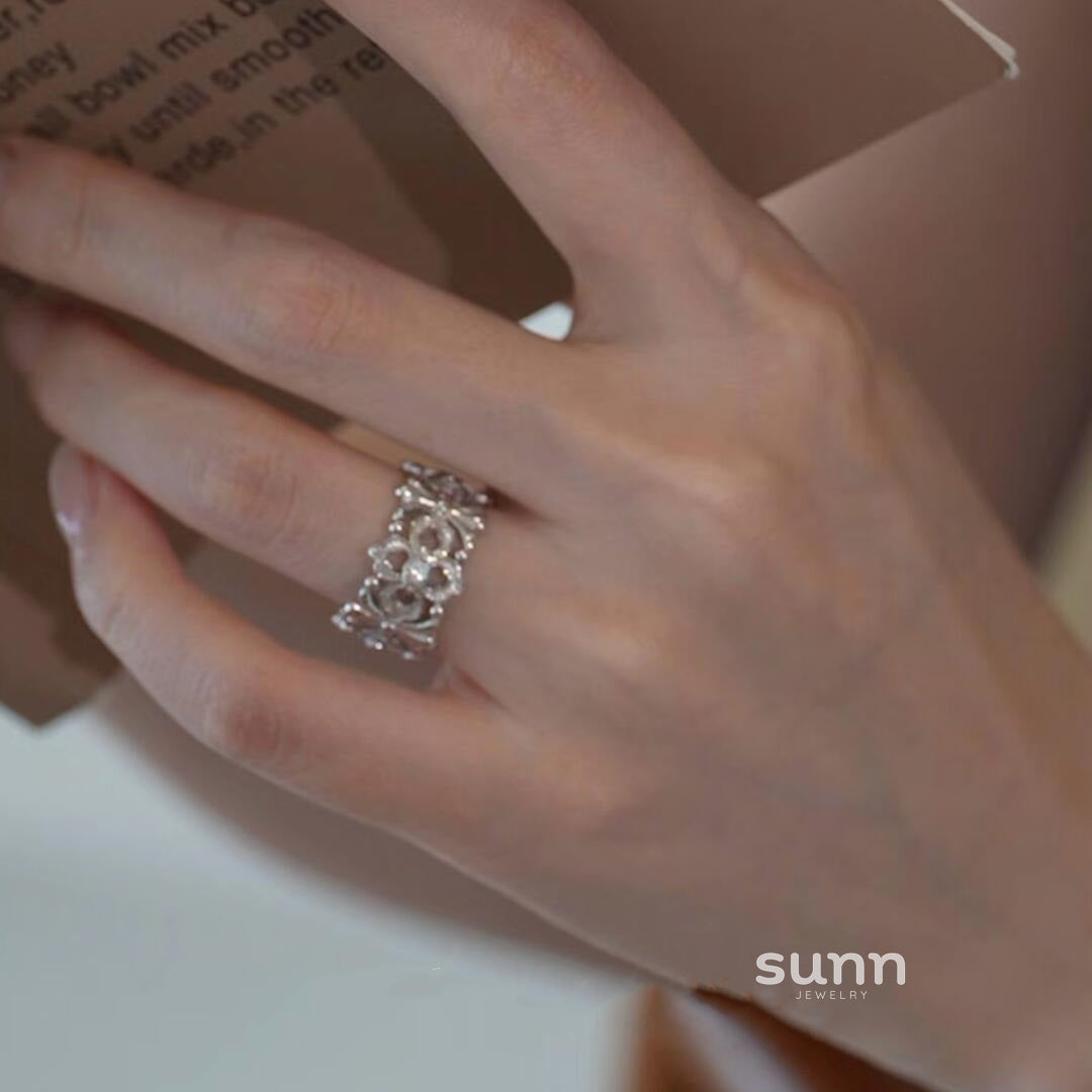 Serena Floral Carved Ring [NJTWIPCL]