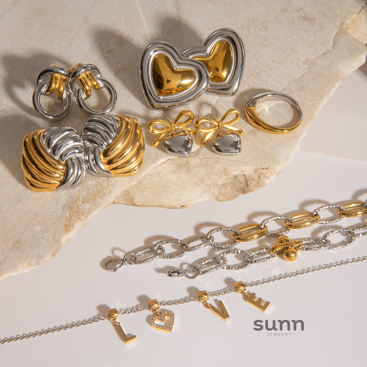 Serinity Contrast Jewelry Set [GRL5S8P5]