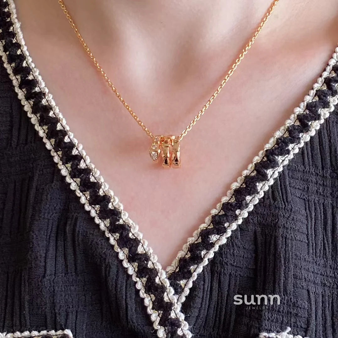 Shahd Serpent Charm Necklace