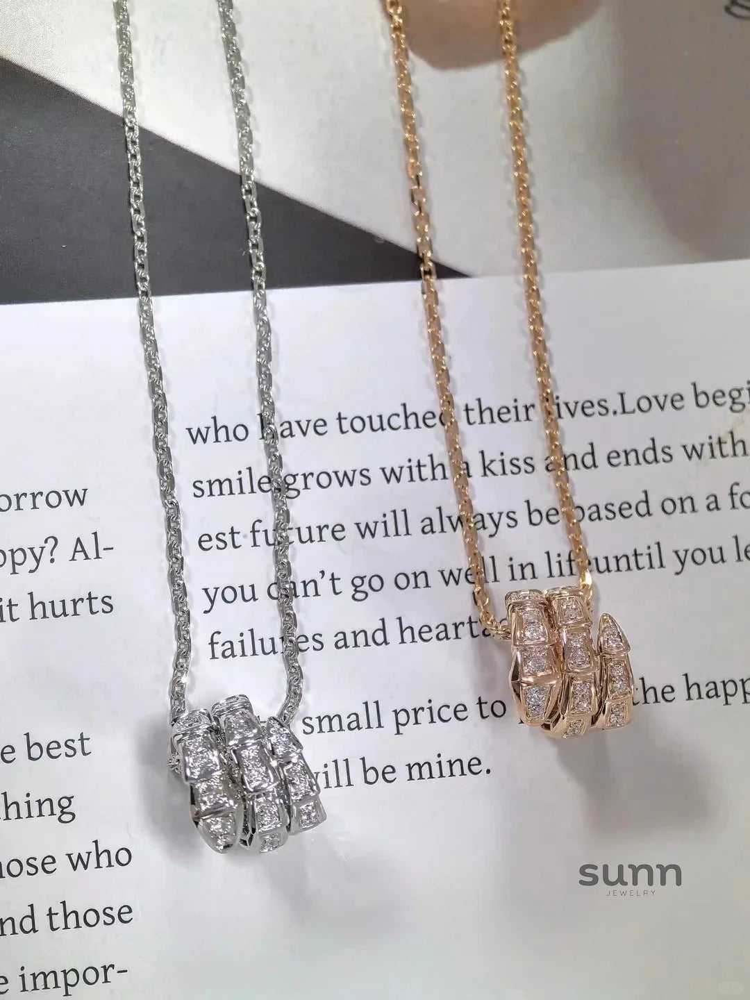 Shahd Serpent Charm Necklace