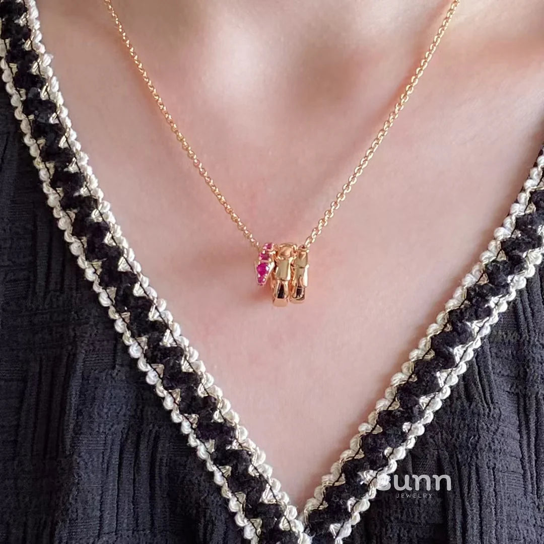 Shahd Serpent Charm Necklace