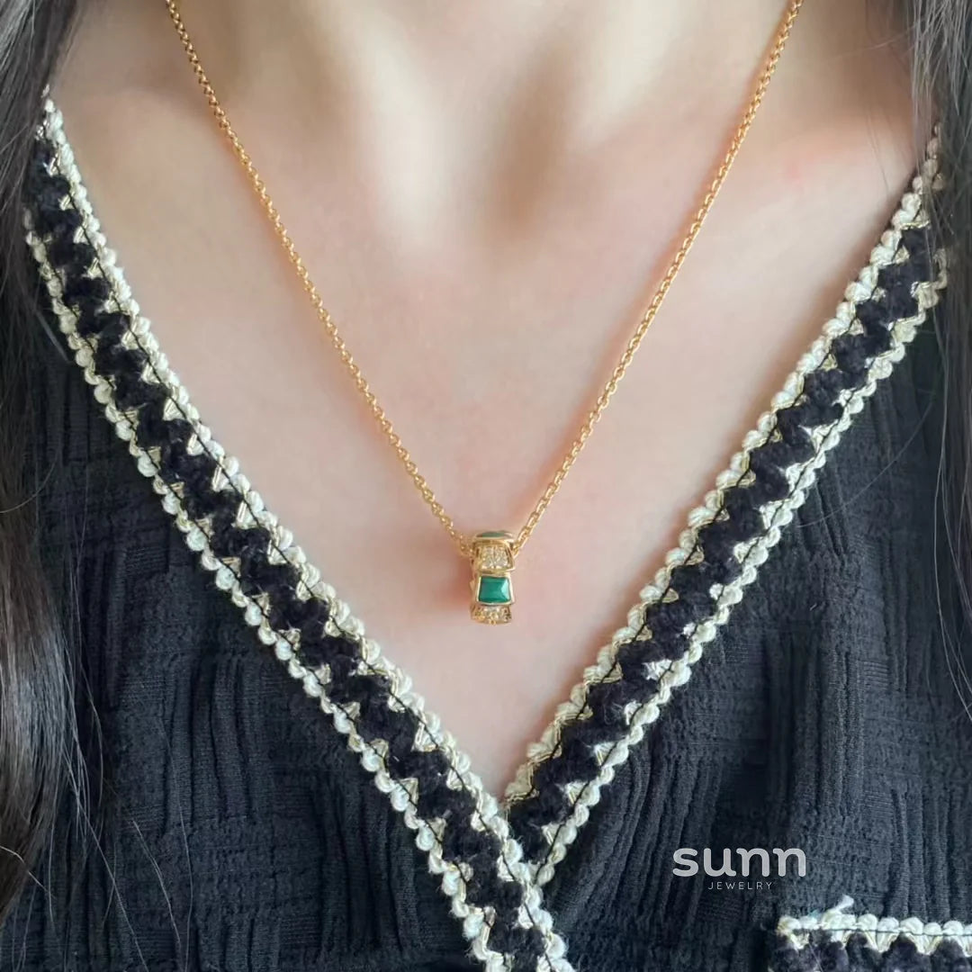 Shahd Serpent Charm Necklace