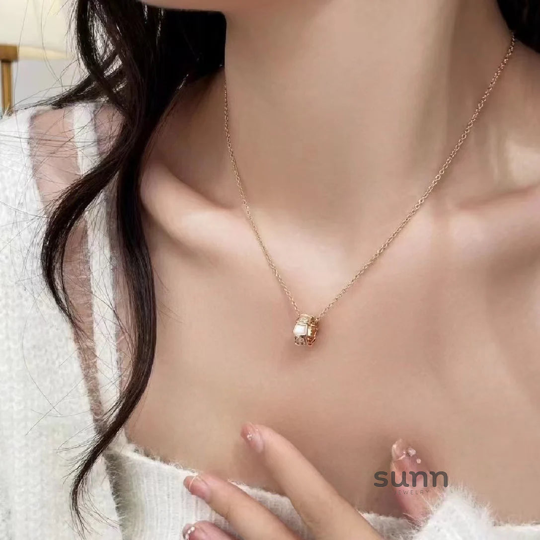 Shahd Serpent Charm Necklace