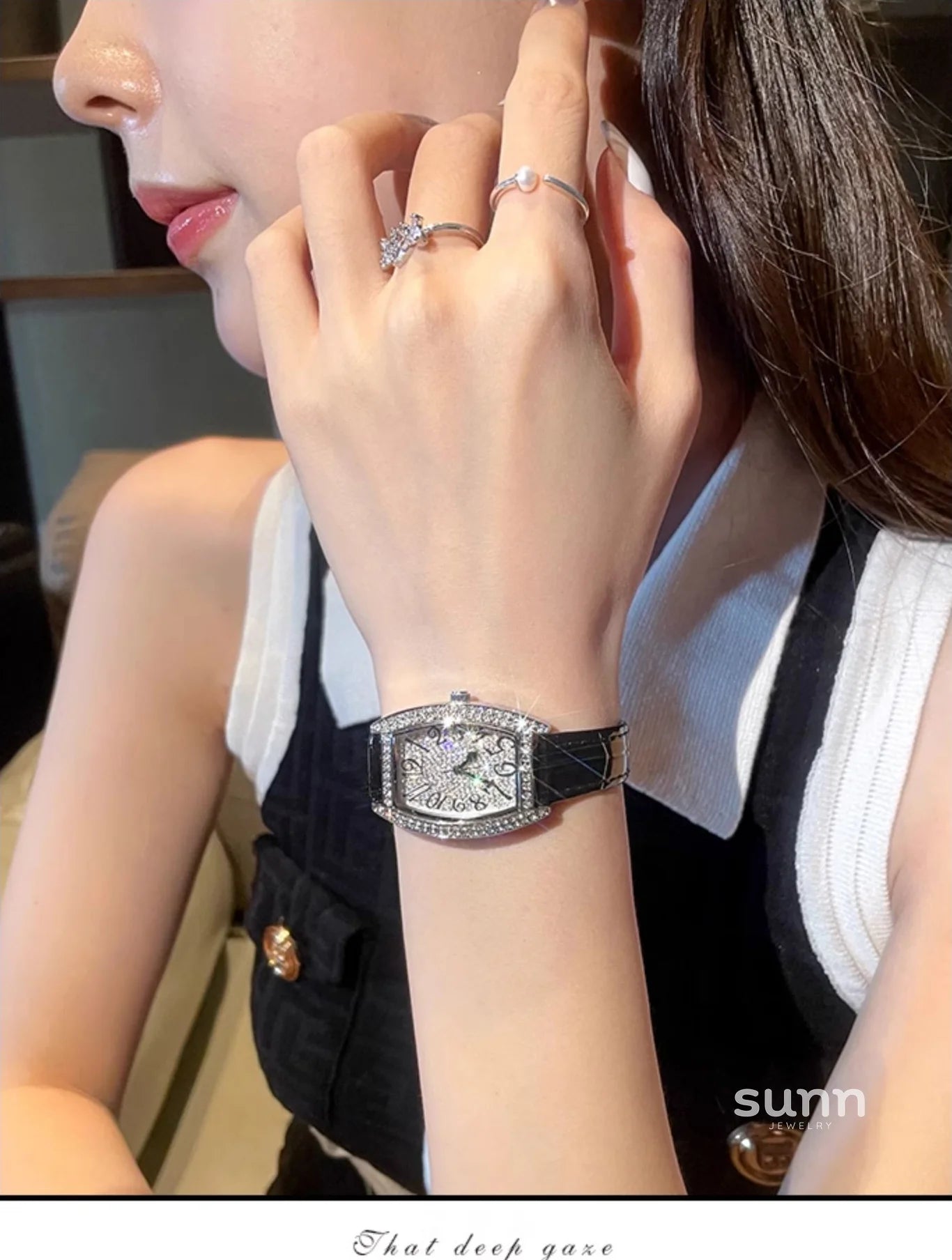 Shai Embellished Quartz Watch