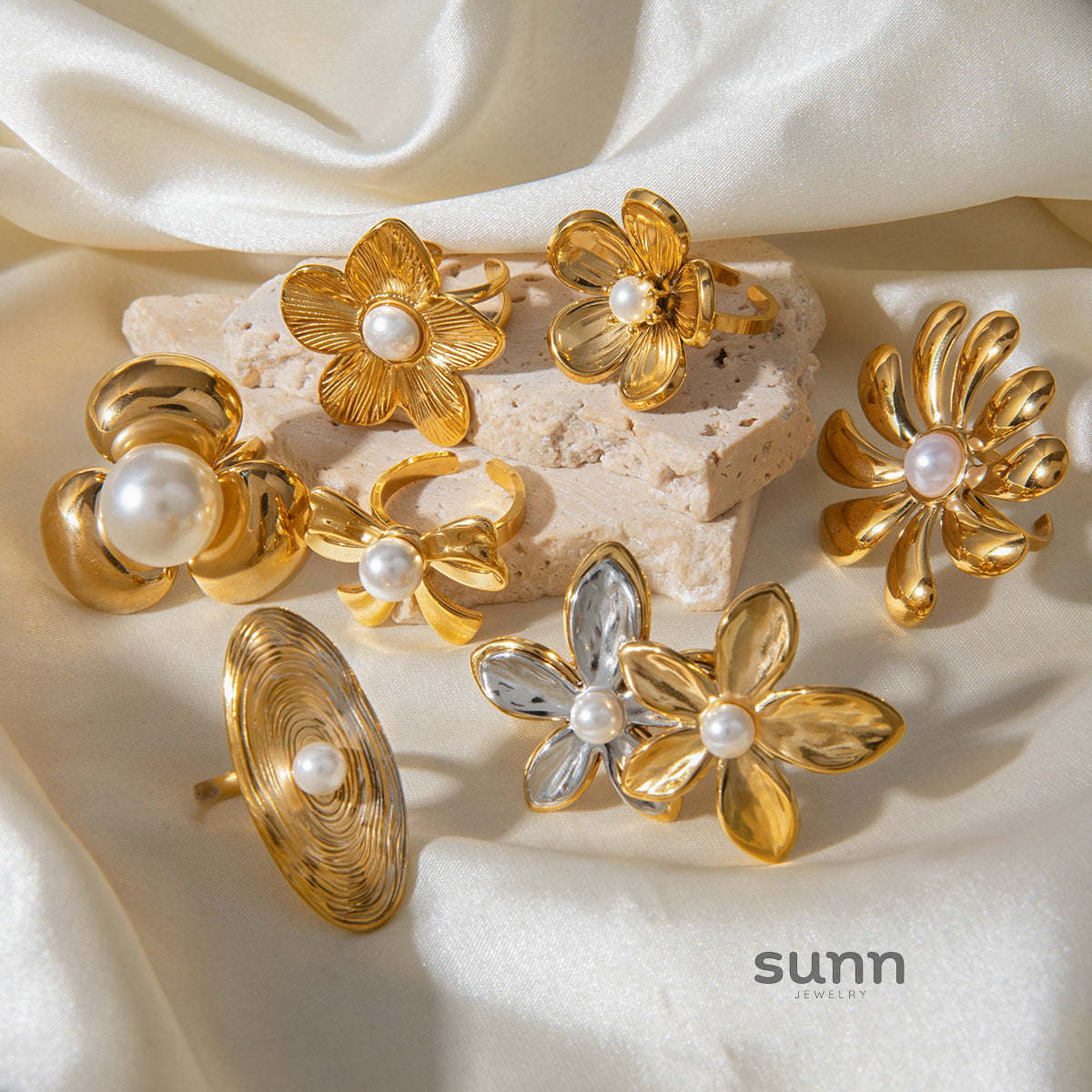 Shaindel Sculptural Pearl Ring [6BGTHGF5]