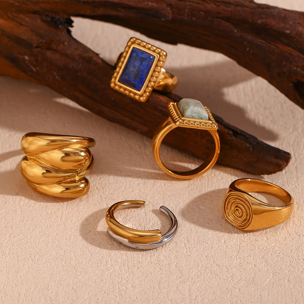 Shaindy Retro Stone Rings [CRJPYHKS]