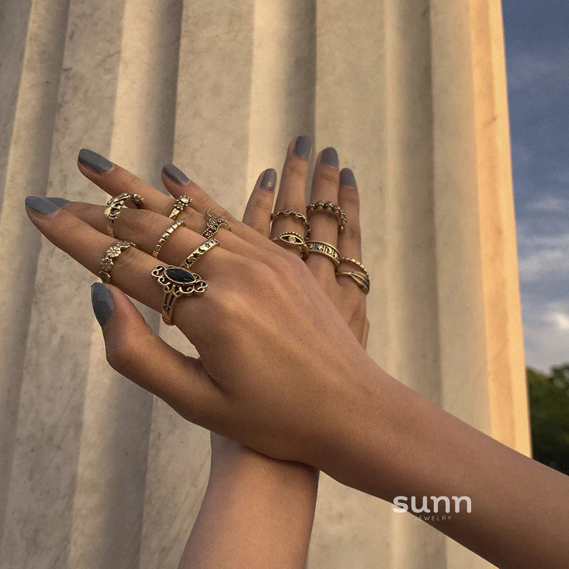 Shaira Gilded Ring Set