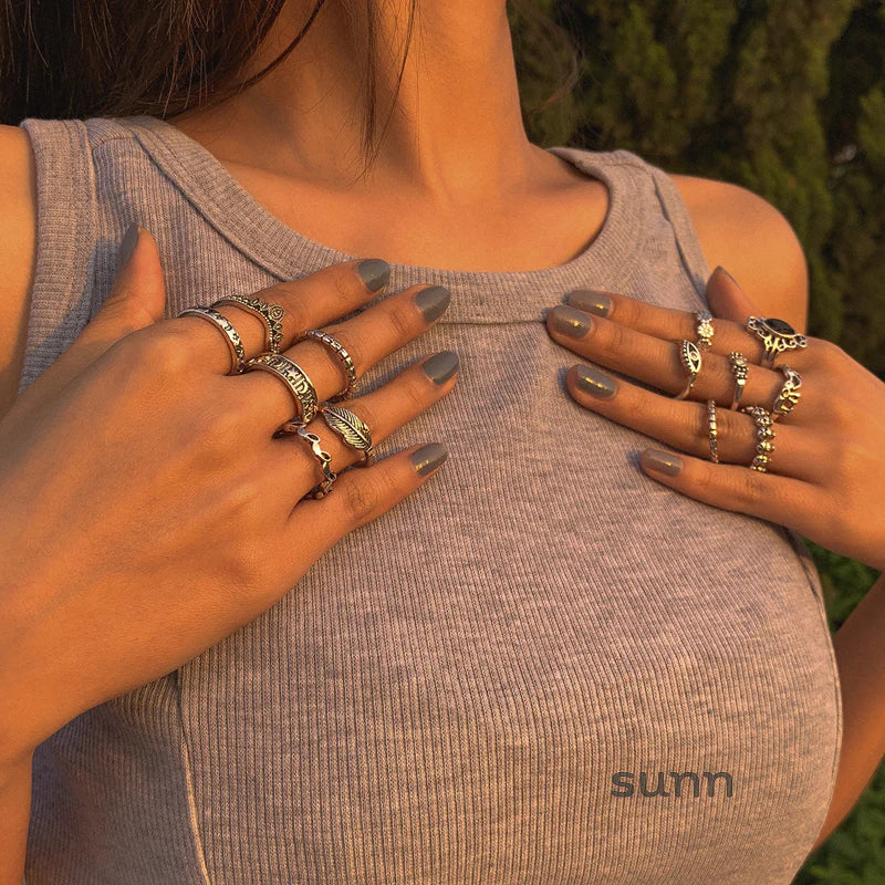 Shaira Gilded Ring Set