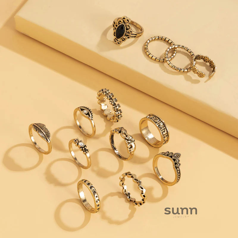 Shaira Gilded Ring Set