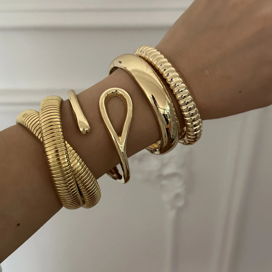 Shakira Sculptural Metal Cuff