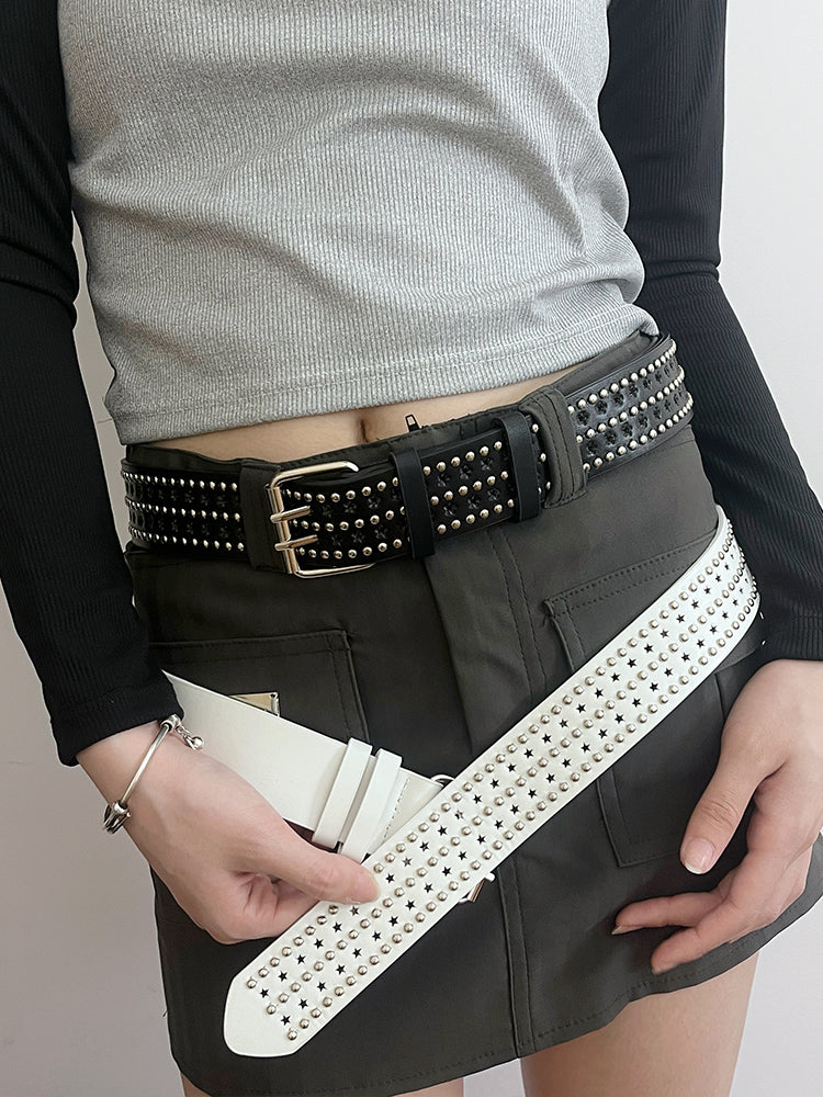 Shamiyah Punk Star Grommet Belt