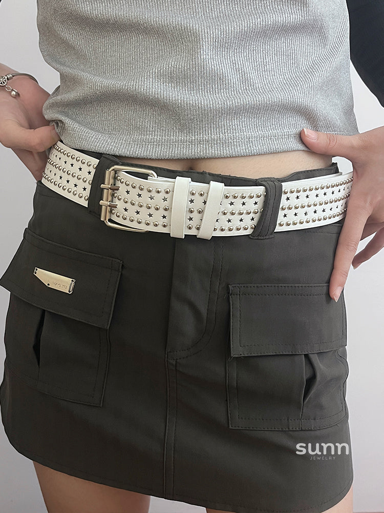 Shamiyah Punk Star Grommet Belt