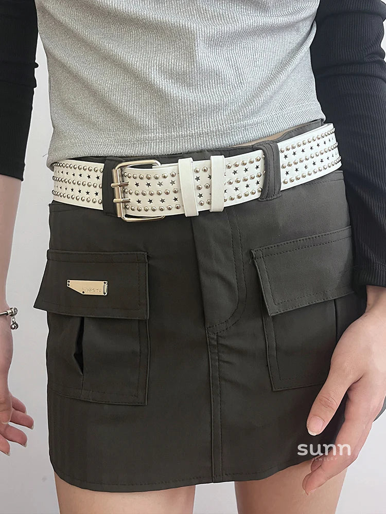 Shamiyah Punk Star Grommet Belt