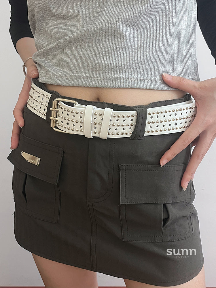 Shamiyah Punk Star Grommet Belt