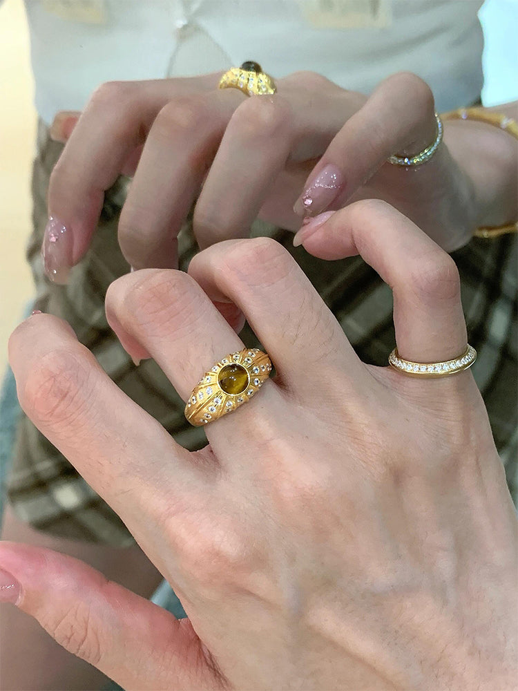 Shamiyah Vintage Tiger Eye Ring [YW8XF1RZ]