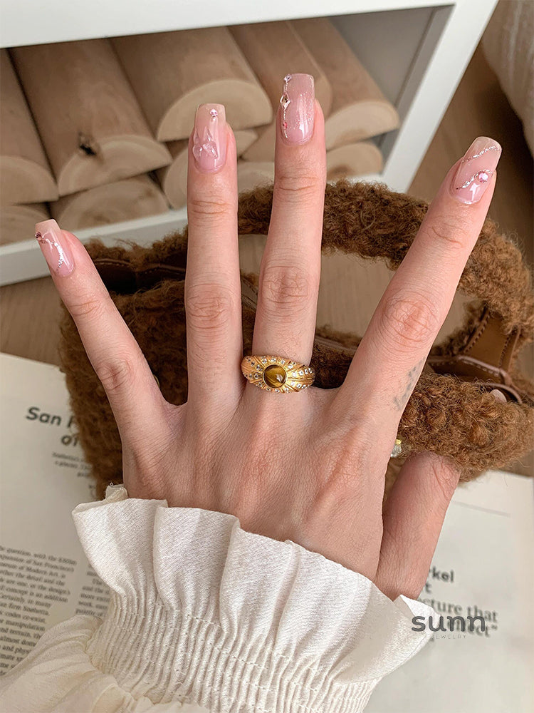Shamiyah Vintage Tiger Eye Ring [L7HLAP0Q]