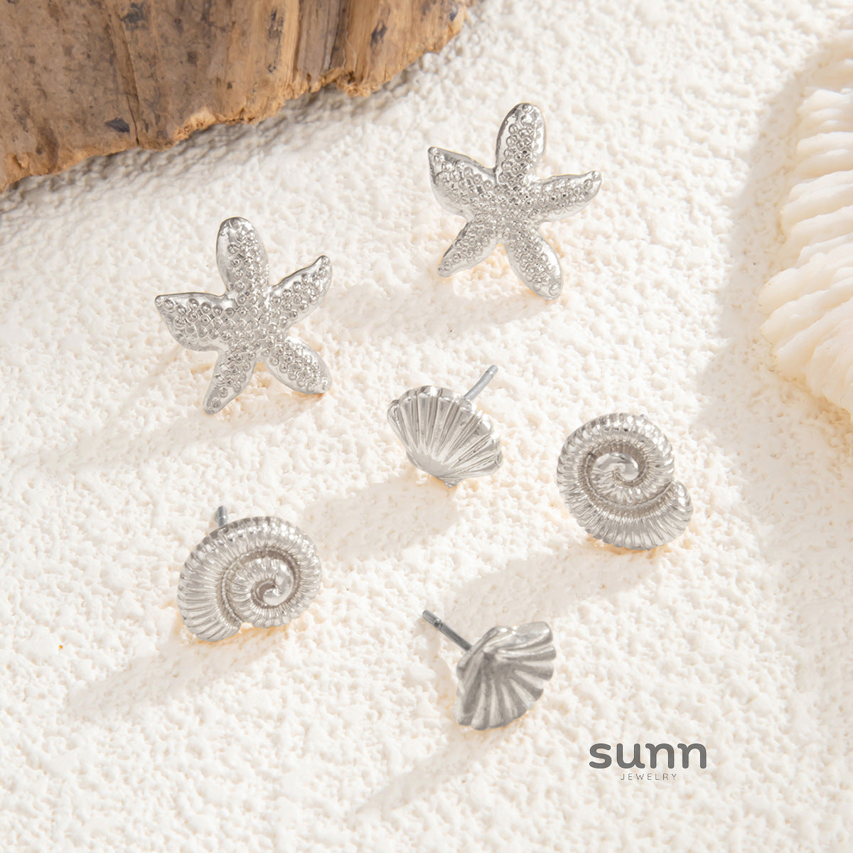 Shana Ocean Charm Earring Set [Z7UUL35U]