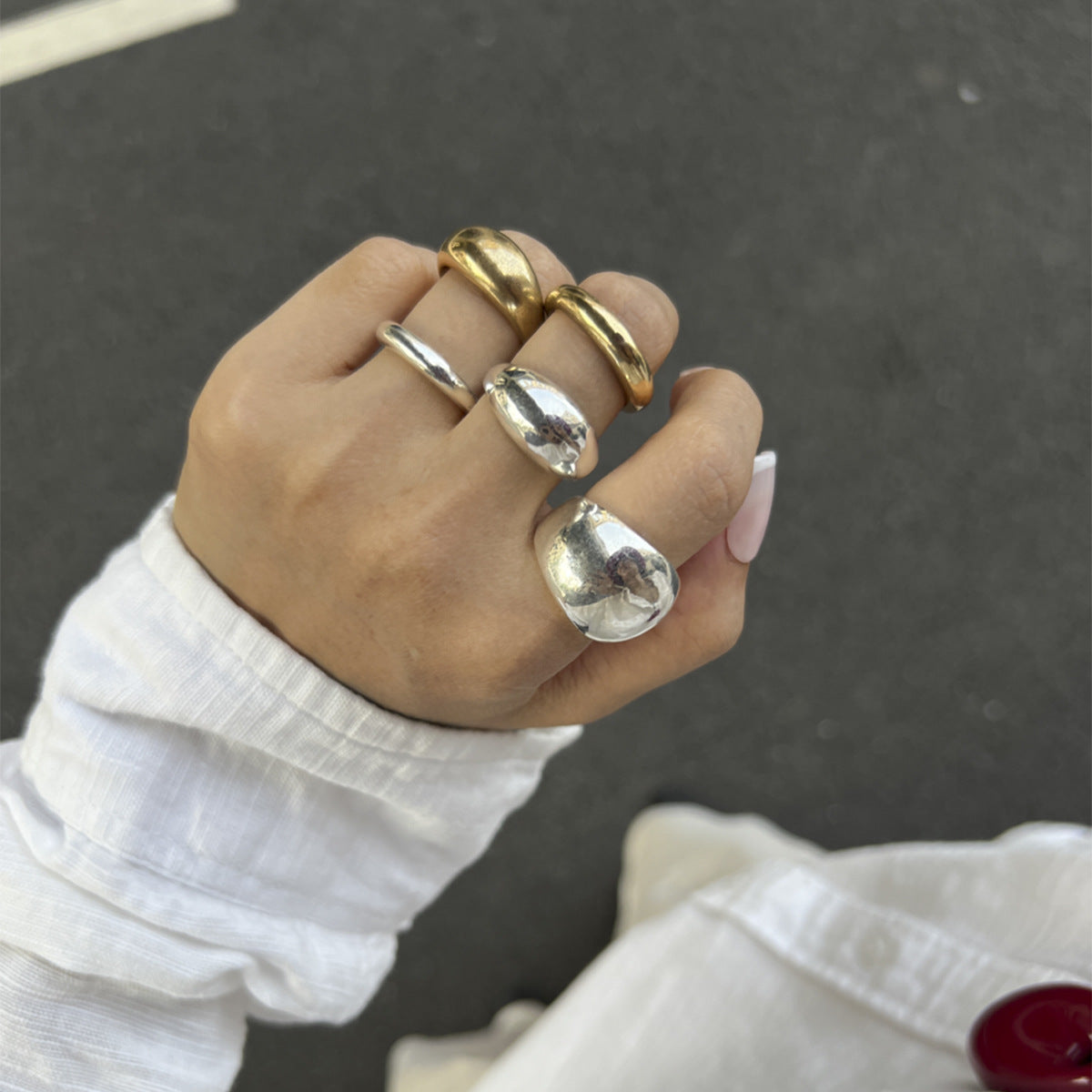 Shanell Minimalist Ring Set [MR35O73E]