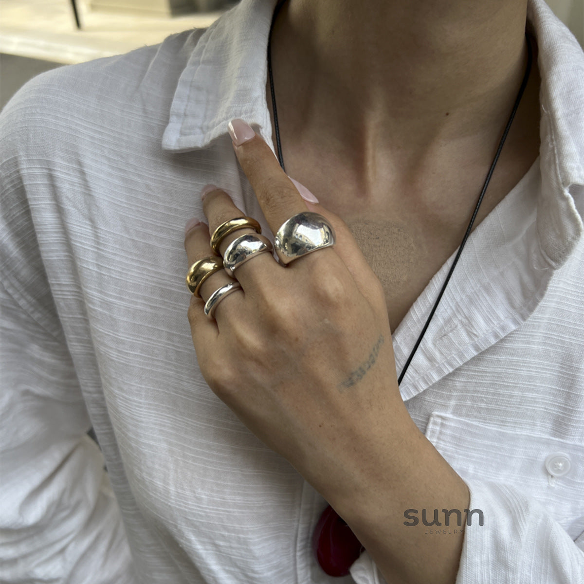 Shanell Minimalist Ring Set [6QBA2XEZ]