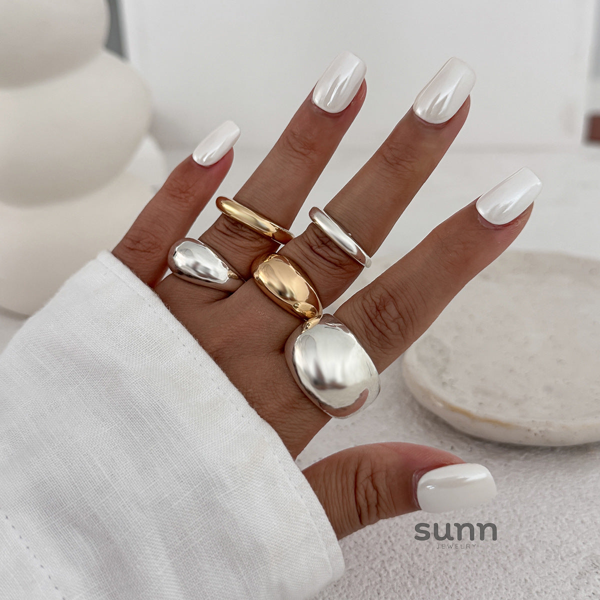 Shanell Minimalist Ring Set [G9I981MP]