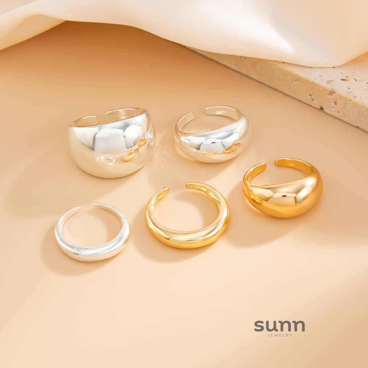 Shanell Minimalist Ring Set [T7QT55RO]