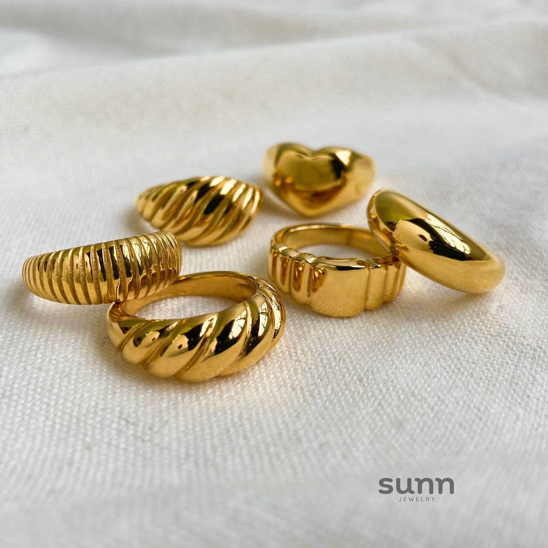 Shania Irregular Band Rings [J9X1MSM3]
