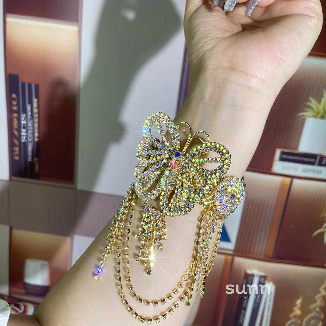 Shannon Shimmer Butterfly Armlet Anklet