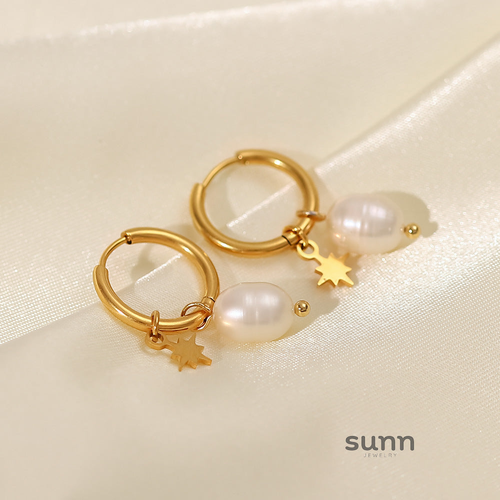 Sharlotte Freshwater Pearl Hoops [4YFUAA74]