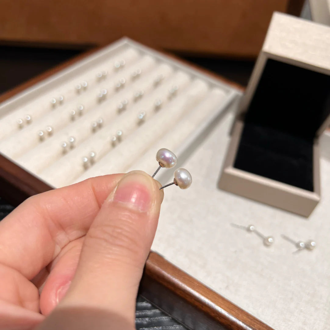 Shauna Delicate Pearl Studs