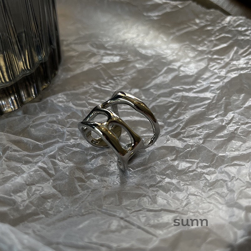 Shawna Asymmetric Stacked Ring [RKIX1I4G]