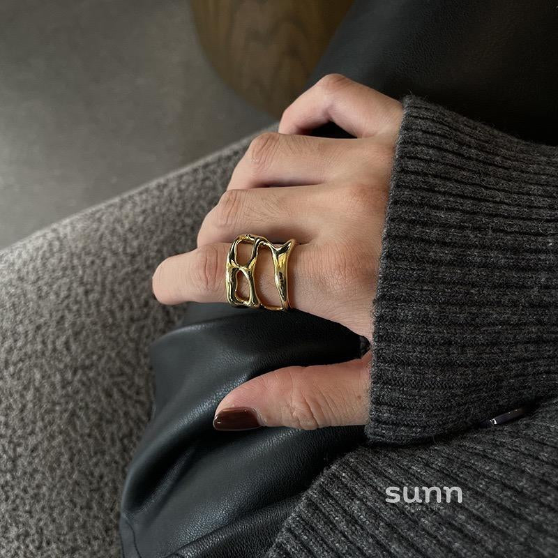 Shawna Asymmetric Stacked Ring [W5IQXZY9]