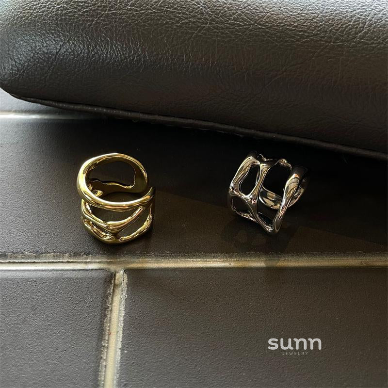 Shawna Asymmetric Stacked Ring [Z9WL35W9]