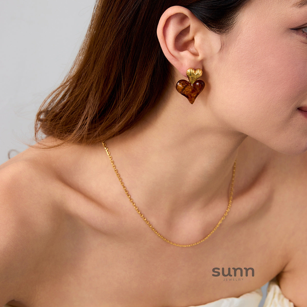 Shawna Sculptural Heart Earrings [ISWODSWW]