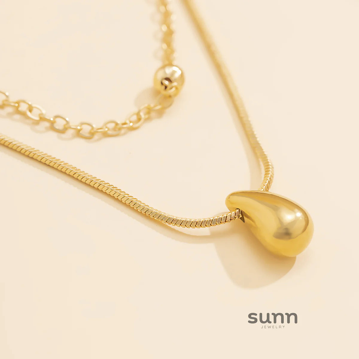 Shayla Layered Snake Chain Necklace Set