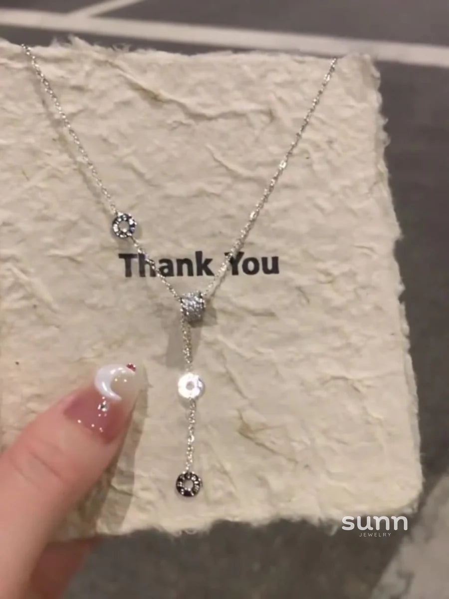 Shayleigh Sparkling Hourglass Pendant Necklace