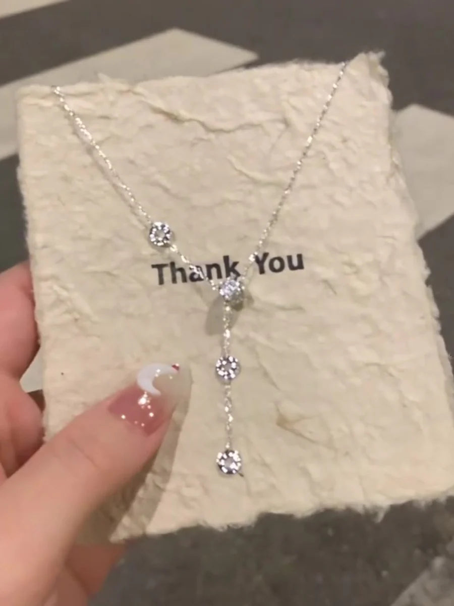Shayleigh Sparkling Hourglass Pendant Necklace