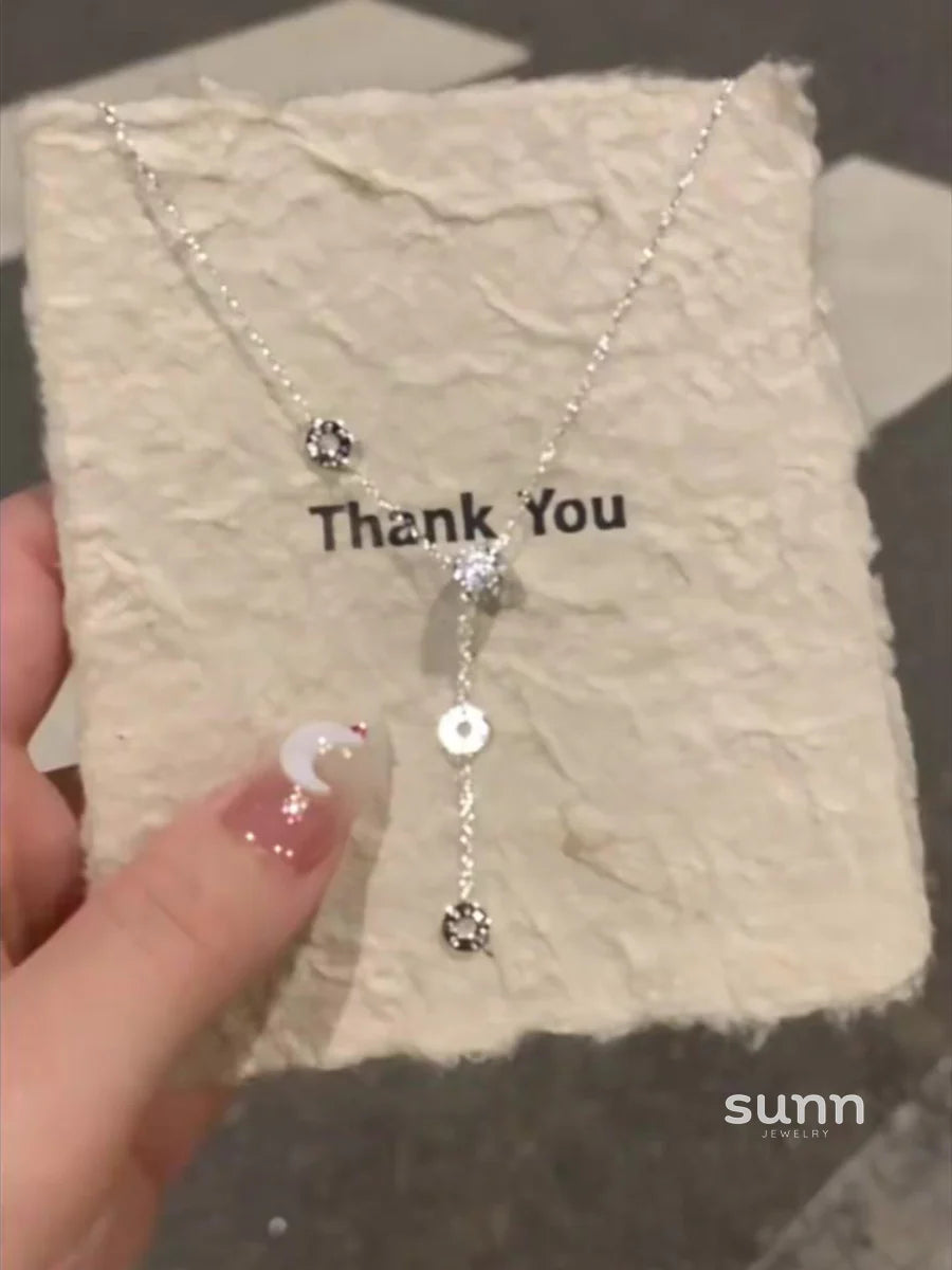 Shayleigh Sparkling Hourglass Pendant Necklace