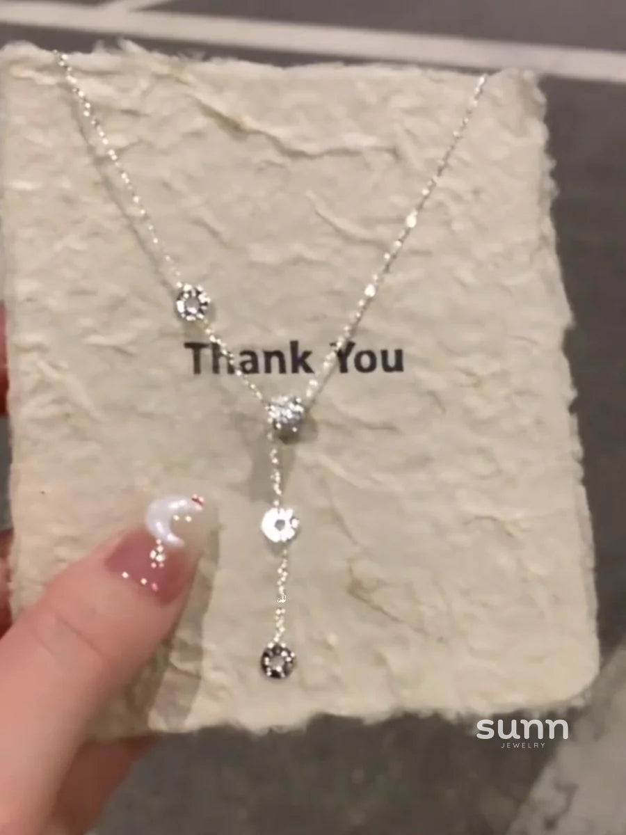 Shayleigh Sparkling Hourglass Pendant Necklace