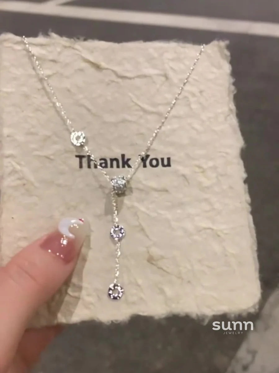 Shayleigh Sparkling Hourglass Pendant Necklace