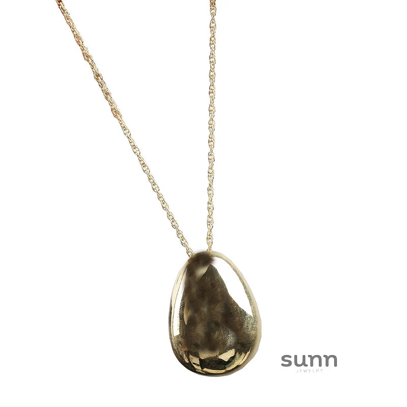 Shayne Fluid Teardrop Necklace