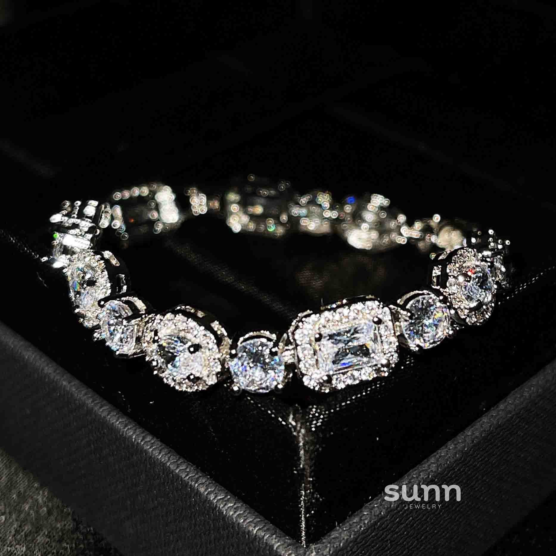 Sherlyn Geometric Crystal Bracelet [4376Z0XR]